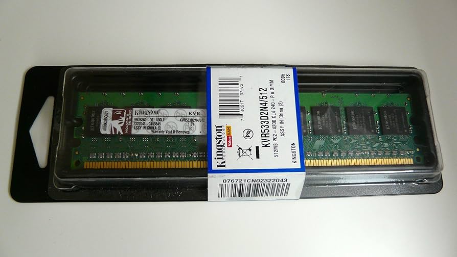 Kingston KVR533D2N4/512 ValueRam 512MB 533MHz DDR2 NonECC